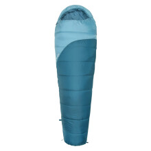 Mountain Warehouse Summit 250 Sleeping Bag - 3/4 Season Insulated & Mummy Shaped Bag - For Spring Summer, Camping & Trekking Petrol Blue Right Handed