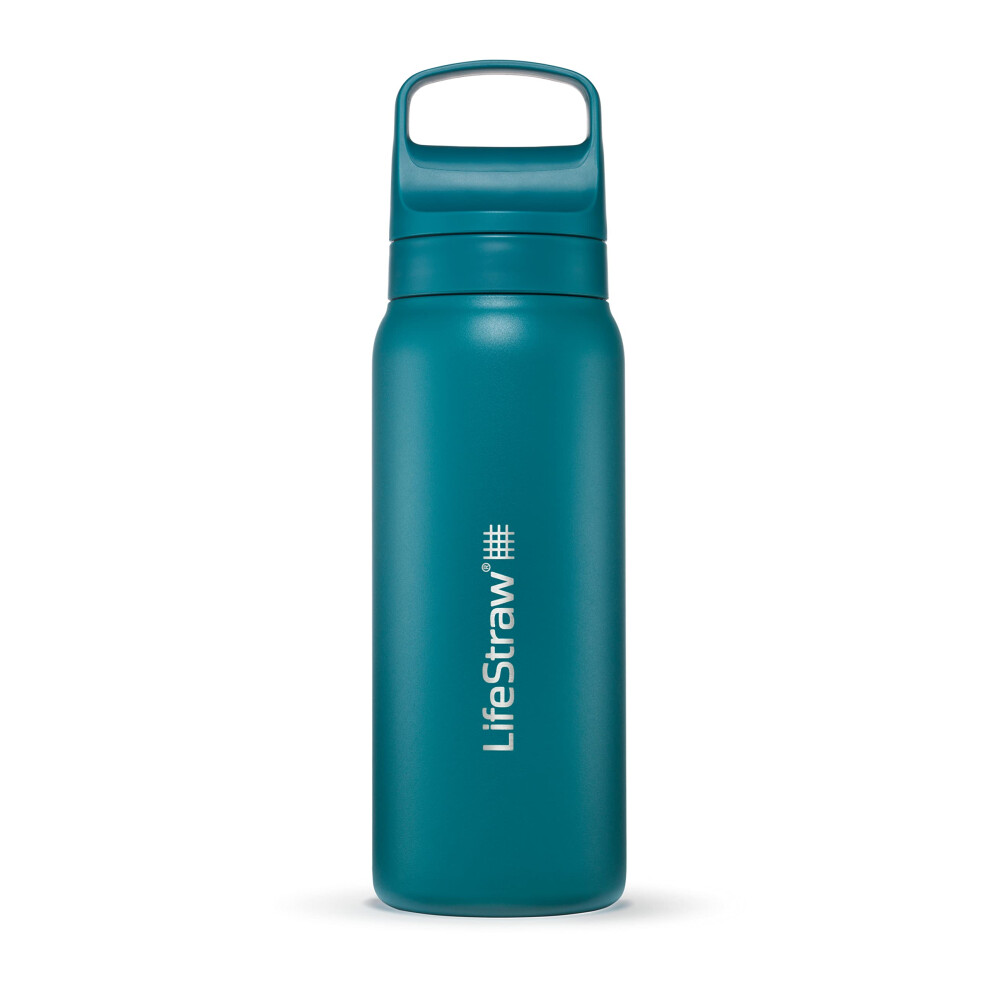 LifeStraw Go Series ? Insulated Stainless Steel Water Filter Bottle for Travel and Everyday Use Removes Bacteria, Parasites and Microplastics,-image-OPC-PH822Z9-NEW