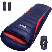 QEZER Down Sleeping Bag, only 1180g Lightweight Rectangular Sleeping Bag for Adults, Boys and Girls 4 Seasons Camping,Backpacking and Hiking Outdoor