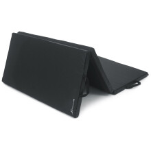 ProsourceFit Tri-Fold Folding Thick Exercise Mat 6?x4? with Carrying Handles for Tumbling, Martial Arts, Gymnastics, Stretching, Core Workouts, Black