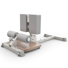 leikefitness Deluxe Multi-Function Deep Sissy Squat Bench Home Gym Workout Station Leg Exercise Machine Beige-8300