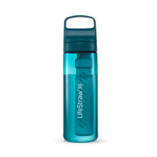 LifeStraw Go Series ? BPA-Free Water Filter Bottle for Travel and Everyday Use Removes Bacteria, Parasites and Microplastics, Improves Taste, 22oz