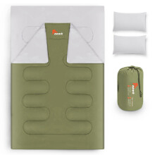 azark Premium Double Sleeping Bag, 350GSM, Lightweight and Waterproof, 4 Seasons of Camping, Hiking and Outdoors, Sleeping bag for Adults & Kids