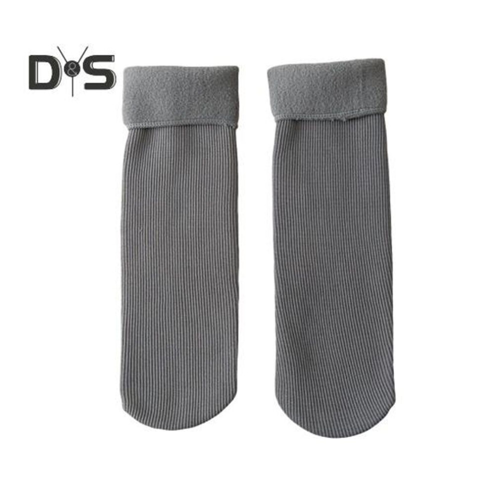 (grey) Janemore Socks Winter Fleece Warm Cozy Socks Soft Velvet Slim Fit Thermal Socks Cold Weather Snow Socks For Women