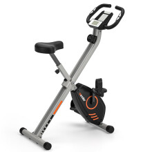 Wenoker Exercise Bike Folding with Magnetic Resistance, LCD Display, Device Holder - Foldable Stationary Fitness Bicycle for Indoor Cycling and Home