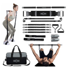 INNSTAR Upgraded Portable Home Gym 5.0, Adjustable Bench Press Resistance Bands,Full Body Workout Strength Training Equipment with Detachable Fitness