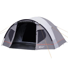 Portal 4 Man Blackout Tent with Porch Camping Tent for 3 to 4 Persons 4000mm Waterproof with Sewn-in Groundsheet Lightweight Dome Tent for Festival