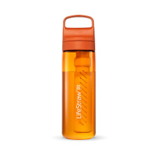 LifeStraw Go Series ? BPA-Free Water Filter Bottle for Travel and Everyday Use Removes Bacteria, Parasites and Microplastics, Improves Taste, 22oz