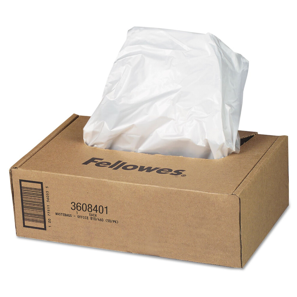 Fellowes Shredder Bags 60-75 Litre - Pack of 50, Opaque