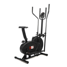 XS Sports CT310 2 in 1 Elliptical and Stationary Exercise Bike - Upright Indoor Cycling Cross Trainer Machine - Home Gym Fitness Equipment for Cardio