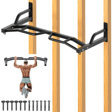 Kipika 48" Heavy Duty Wall Mounted Pull Up Bar,Multi Grip Chin Up Bar, Home Gym Workout Bar for Strength Training Exercise,Body Workout Home Gym