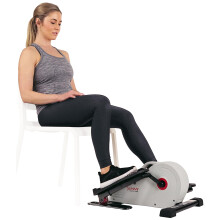 Sunny Health and Fitness Magnetic Under Desk Elliptical Peddler, Portable Mini with Resistance, LCD Monitor, Foot & Leg Pedal Exerciser, Home Gym