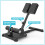 leikefitness Deluxe Multi-Function Deep Sissy Squat Bench Home Gym Workout Station Leg Exercise Machine Black-8300 4