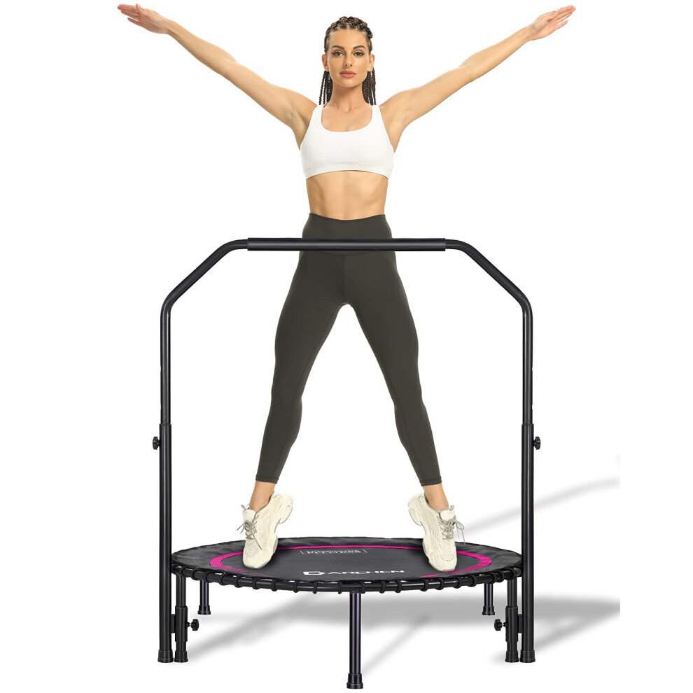 Darchen 200 Kg Mini Trampoline For Adults, Indoor Small Rebounder Exercise Trampoline For Workout Fitness For Quiet And Safely Cushioned Bounce, [100