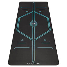 Liforme XL Yoga Mat ? Free Yoga Bag Included - Patented Alignment System, Warrior-like Grip, Non-slip, Eco-friendly, sweat-resistant, long, wide,