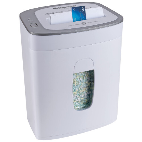 SWORDFISH 800XXC-P4 Micro Cut High Security Paper/Document Shredder [40388], White 2