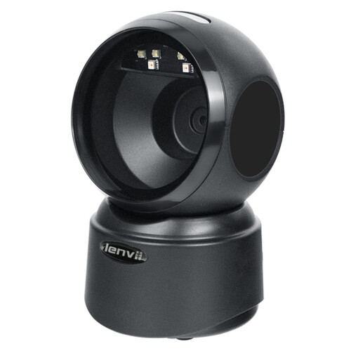 LENVII Hands-Free Desktop Barcode Scanner,Omnidirectional 1D 2D QR Code Scanner Wired Automatic Sensing Scanning Platform Barcode Reader for POS PC
