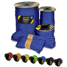 EdcX Paracord 4mm, 35+ Solid Colors (10m, 15m, 30m, 50m, 100m, 300m) | Ideal for Crafting, DIY, Camping, Survival, Outdoor | 100% Nylon Rope 4mm |