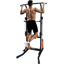 ONETWOFIT Foldable Power Tower Pull Up Bar Station, Multi-Function Adjustable Height Dip Station for Home Gym Workout, Wall mounted pull up, Pull Up