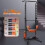 ONETWOFIT Foldable Power Tower Pull Up Bar Station, Multi-Function Adjustable Height Dip Station for Home Gym Workout, Wall mounted pull up, Pull Up 5