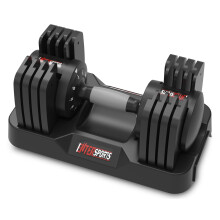 EnterSports 18kg Adjustable Dumbbells, 5 Weights Levels(2-18kg) for Space-Saving, Anti-Slip Handle with Safety Locking Mechanism, Home Gym Strength
