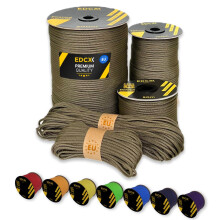 EdcX Paracord 4mm, 35+ Solid Colors (10m, 15m, 30m, 50m, 100m, 300m) | Ideal for Crafting, DIY, Camping, Survival, Outdoor | 100% Nylon Rope 4mm |