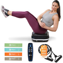 LifePro Waver Vibration Plate Exercise Machine for Full Body Workout, 99 Speed Levels, Resistance Bands, Remote, Home Fitness and Weight Loss Platform