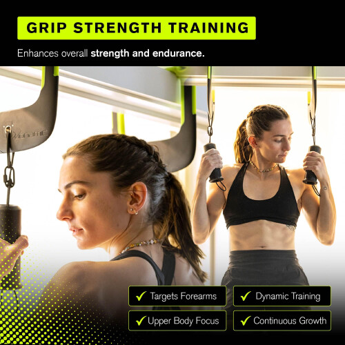 Duonamic Ultimate Switch Pull Up Grips & Eleviia Pull Up Handles Grip Trainer Bundle - Portable Pull Up Bar Package - Doorway Pull Up Bar - Complete 2