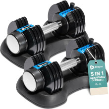 Adjustable Dumbbells Pair - Perfect for Home Gym Workouts, Strength Training & Muscle Building, Space, Saving Design for Easy Storage, Versatile