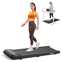 MERACH Walking Pad Under Desk Treadmill - Portable One-Piece Molded Design, 265LBS Capacity, 2.5HP Quiet Motor, App & LED Display