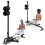 ONETWOFIT Foldable Rowing Machine & LAT Pull Down Machine 2 in 1 Multi-function Compact Rowing Machine for Home, Low Row Cable Fitness with Flat 1
