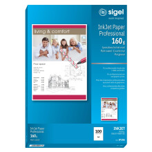 SIGEL IP286 InkJet Paper, coated, White, 160 gsm, A4, 100 sheets