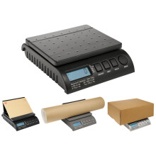 ABCON POSTSHIP Digital 20kg 44lb - from 1g Increments - Black Letter Postal/Postage/Parcel/Shipping/Weighing/Packet Scales Scale - 0-1kg/1g 1-5kg/2g