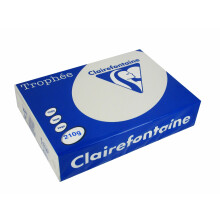 Clairefontaine 2226C Trophee Printer Paper/Copier Paper Intense Colours DIN A4 210 g 250 Sheets Steel Grey 1 Ream