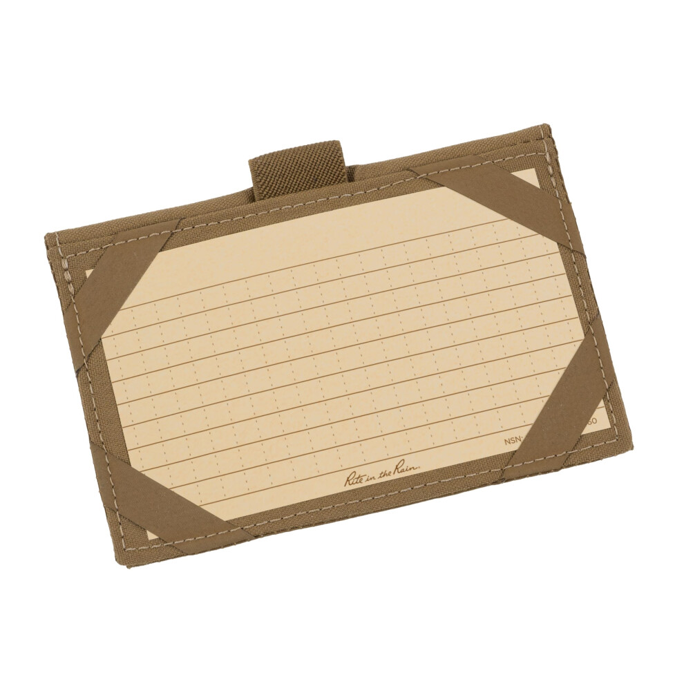 Weatherproof Index Card Wallet: Tan Cordura? Fabric Cover, 25 Tan 3" X 5" Index Cards (No. C991t) Rite In The Rain