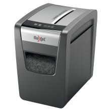 Rexel Momentum X410-SL Slimline Cross Cut Paper Shredder, Shreds 11-10 Sheets (70-80 gsm), 23 Litre Bin, Black, 2104573