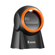 Eyoyo Hands-Free 1D 2D Desktop Barcode Scanner, QR Barcode Reader Support Screen Scanning Platform Scanner for Warehouse, Supermarket, Retail store,