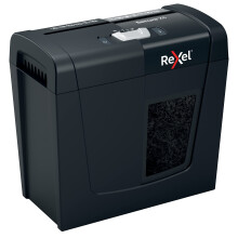 Rexel X6 Cross Cut Paper Shredder, Shreds 7-6 Sheets (70-80 gsm), P4 Security, Home/Home Office, 10 Litre Removable Bin, Quiet and Compact, Secure