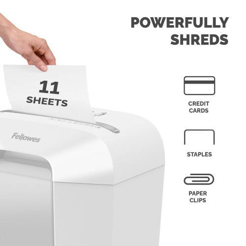 Fellowes Fellowes Powershred LX70 Cross cut Shredder White 2