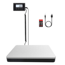 UNIWEIGH Postal Scales,440lb/0.35oz High Precison LCD Display Shipping Scales,Heavy Duty Stainless Steel Postage Scale with Hold Tare Function,Large