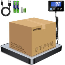 Postal Scales, 440lbs/0.35oz High Precision LCD Display Parcel Scales, Parcel Weighing Scales with Hold and Tare Function for Luggage, Package