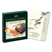 Faber-Castell 110092 - colored pencils, polychromos, pack of 36, studio box., 36er Atelierbox | POLYCHROMOS, 1