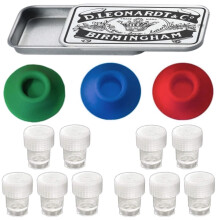 Ink Wells for Dip Pen & Calligraphy Nib Organizer a Set of Inkwells for Dip Pen Holder Nib Tin Storage - Empty Dinky Dip Ink Holder for Oblique