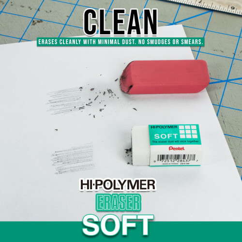 Pentel Pentel Hi-Polymer Soft Eraser, 36 Pack 2