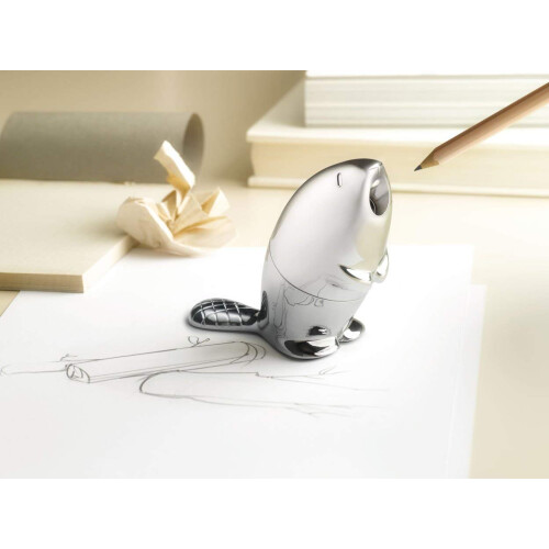 Alessi Alessi RT02 KASTOR PENCIL SHARPENER, Silver 1