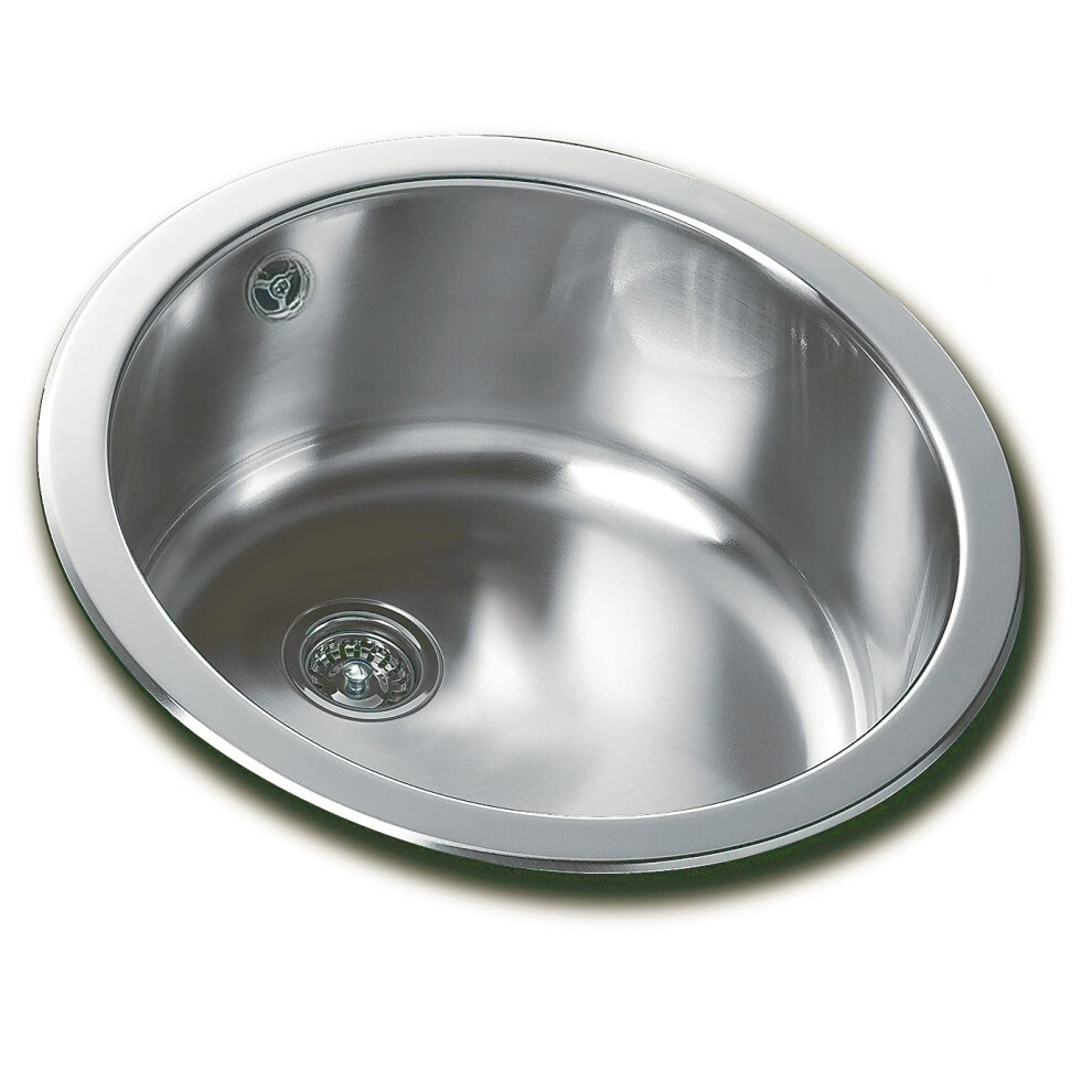 Teka Eline 180 Mm Round Basin Sink With 1 Basin 45 Cm Stainless Steel