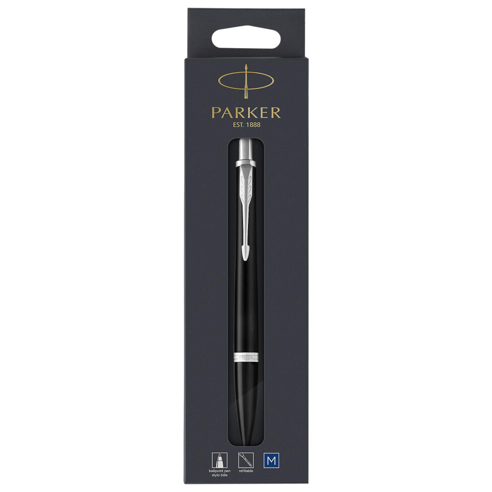 Parker Urban Ballpoint Pen | Muted With Chrome Trim | Medium Point Ink Refill Black