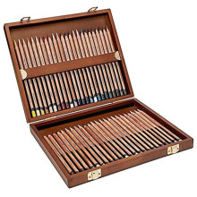 Derwent Lightfast Colouring Pencils, Drawing & Colouring, Set Of 48 In Wooden Gift Box, Ideal For Layering, Reduced Colour Fading, Professional