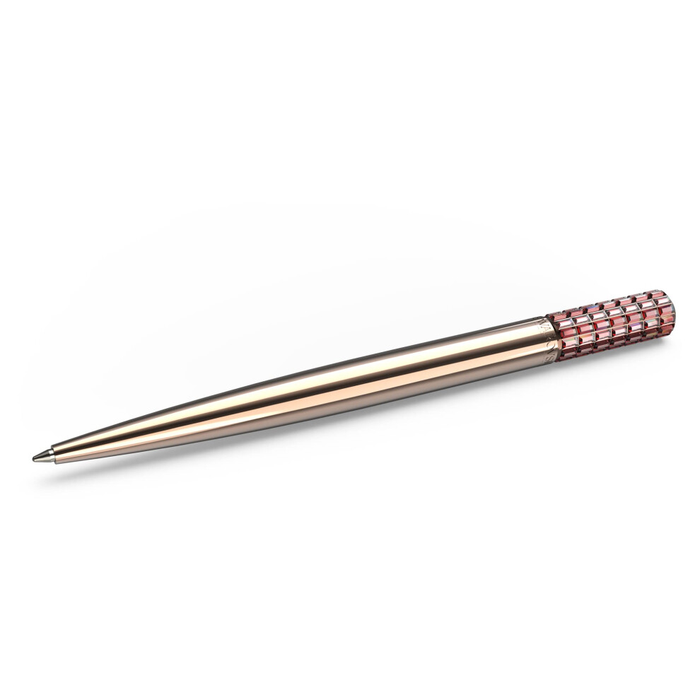 Swarovski Lucent Ballpoint Pen, Rose Gold Tone Plated Casing with Pink Flatback Crystals from the Lucent Collection