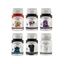 Octopus Write & Draw Ink Set - Basic Mix Calligraphy Ink for Fountain Pens, Waterproof, 6 x 6 x 10 ml